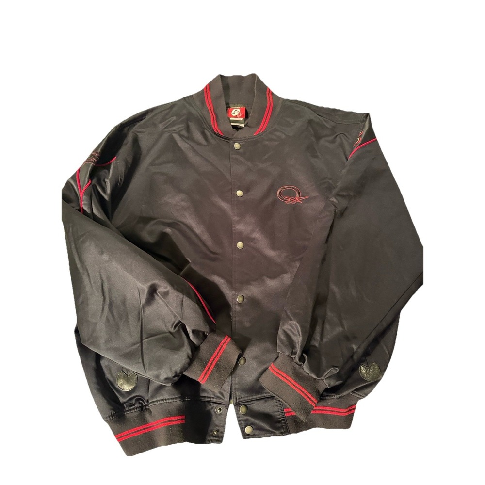Y2K Reebok Allen Iverson Varsity Jacket sizeLarge Black Red